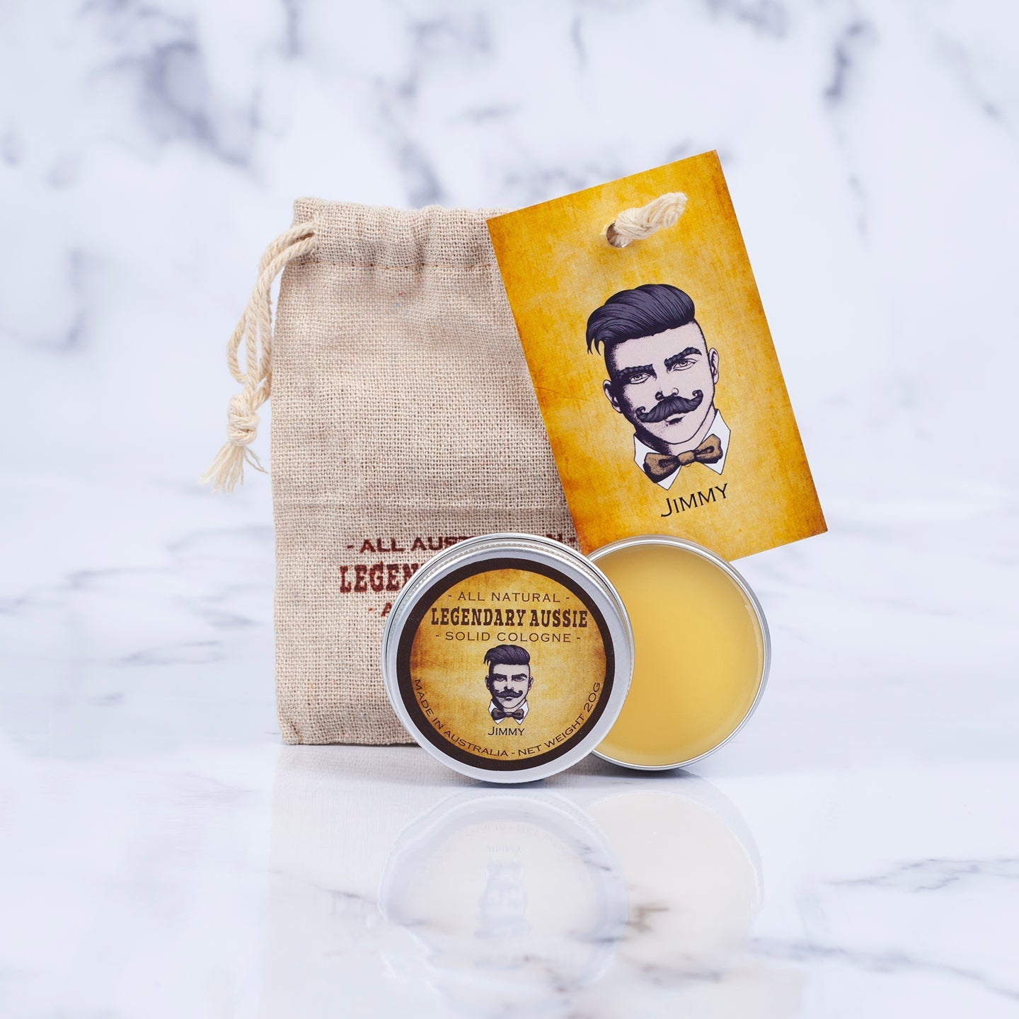 Natural Solid Cologne by Legendary Aussie. Featured in The ManPer Gift Hamper by Artisan Hamper Company